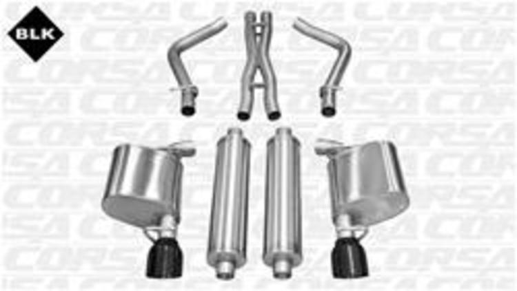 Corsa Xtreme Exhaust System Black Tip 06-10 Dodge Charger 5.7L